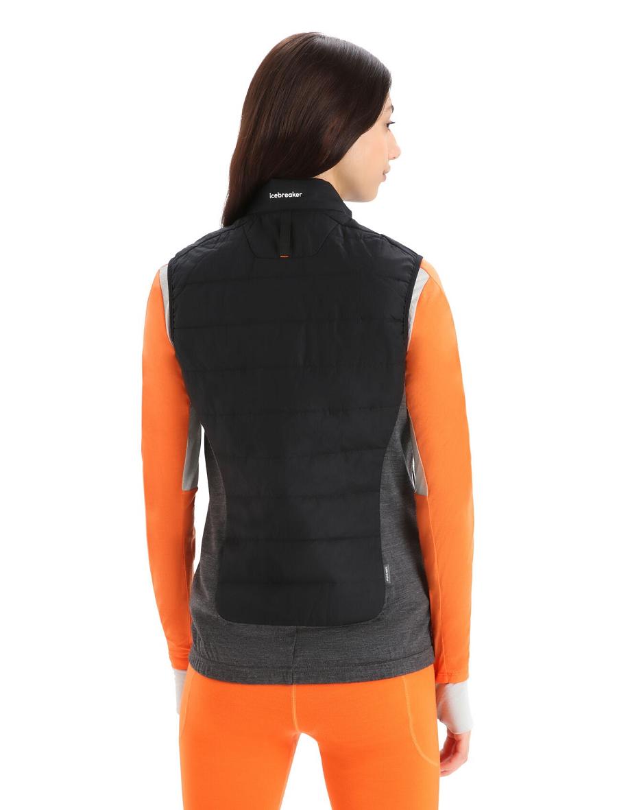 Women's Icebreaker MerinoLoft™ Vest Black / Jet Heather | CA 1390RVDW